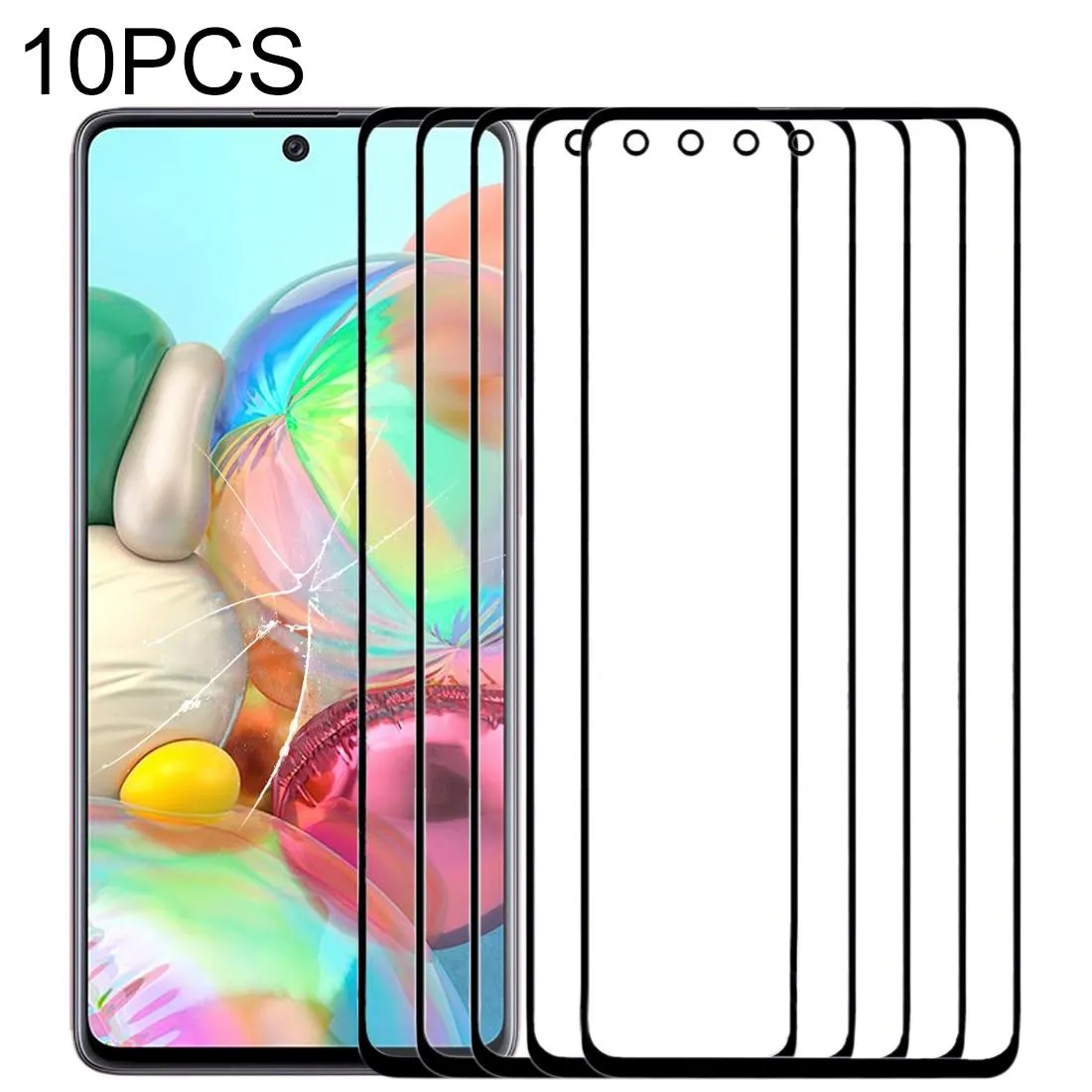 10-pack Outer Glass Lens for Samsung Galaxy A71 - Front Screen