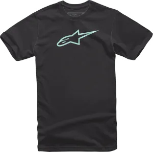 ALPINESTARS Ageless T-Shirt - Black/Mint - Medium 1032720301087M