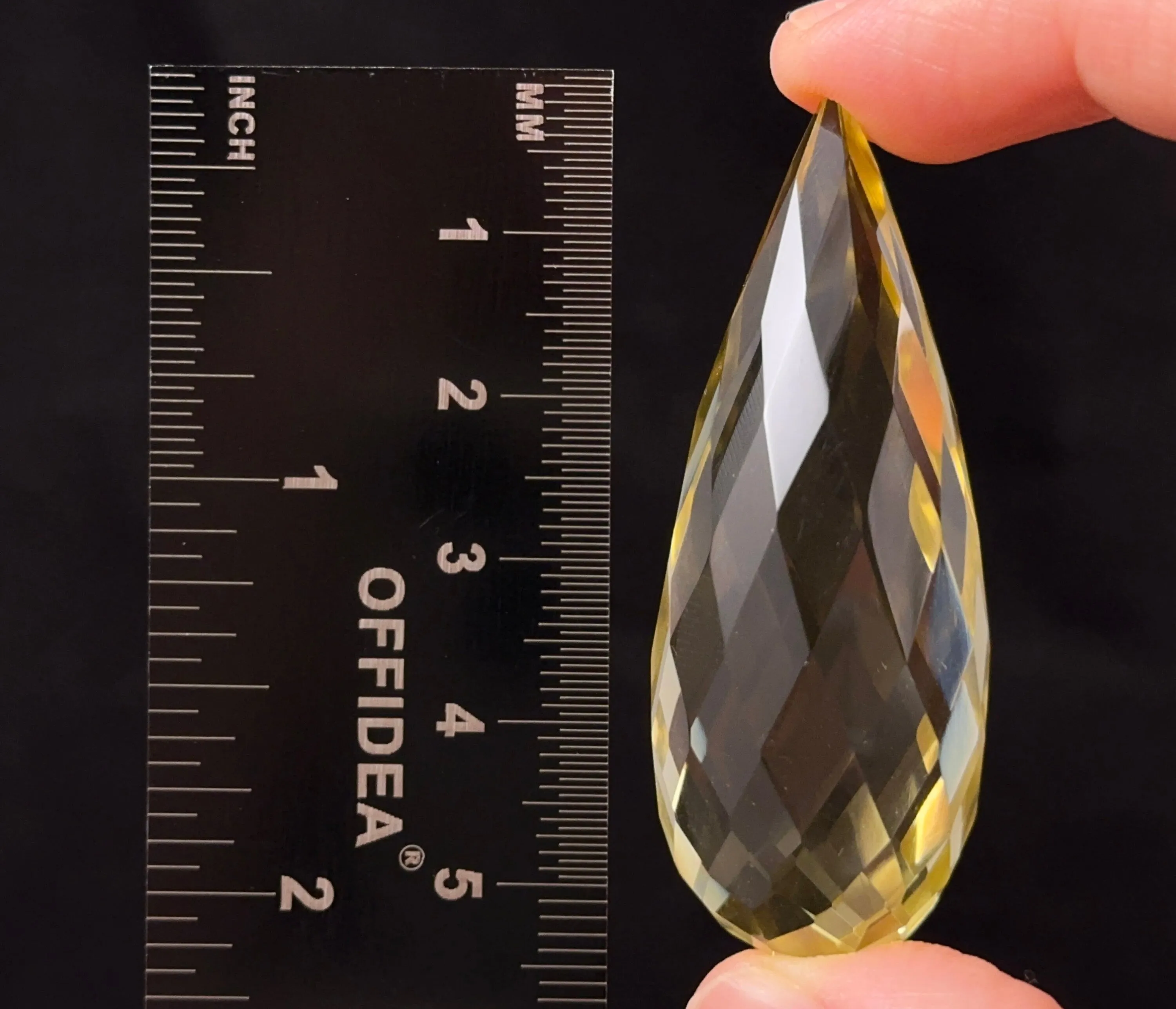 Faceted CITRINE Crystal - Crystal Carving, Birthstones, Gemstones, Unique Gift, Healing Crystals and Stones, 53652