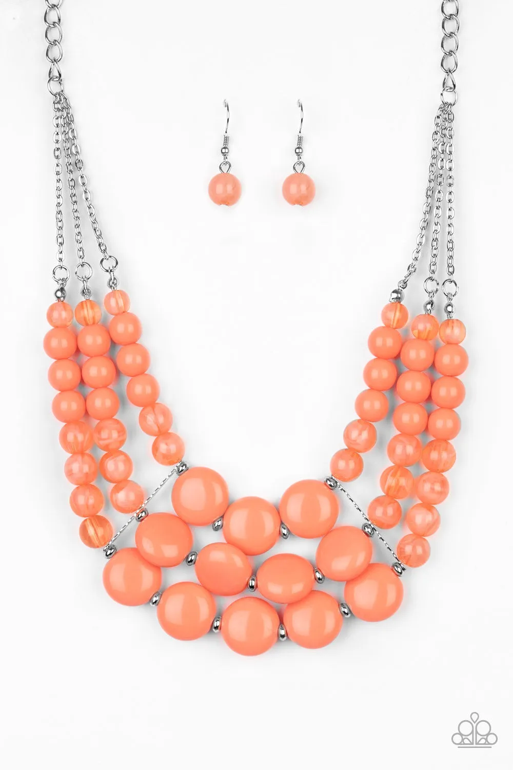 Flirtatiously Fruity Orange-Necklace