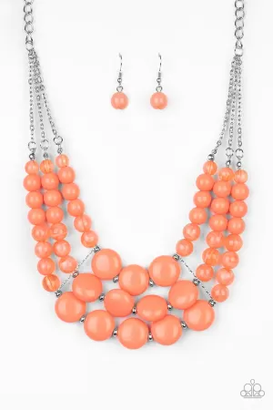 Flirtatiously Fruity Orange-Necklace