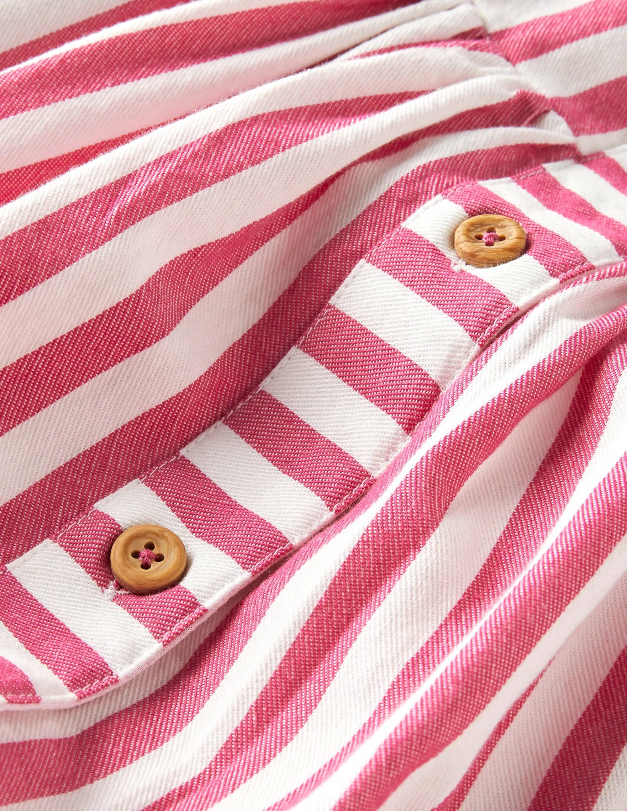 Fun Woven Sun Dress-Party Pink/ Ivory