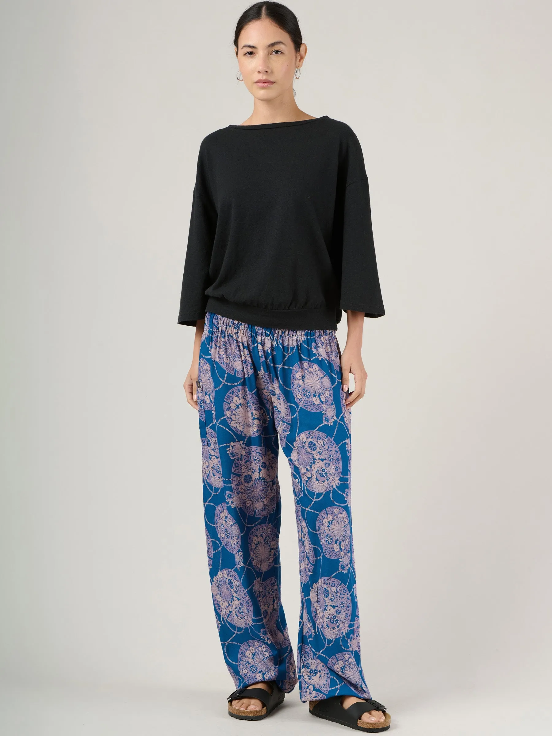 Harem Pants Original - Oriental Flower High Crotch