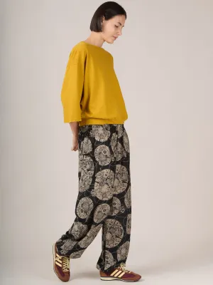 Harem Pants Original - Oriental Flower High Crotch