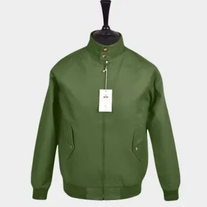 HOXTON HARRINGTON JACKET - olive
