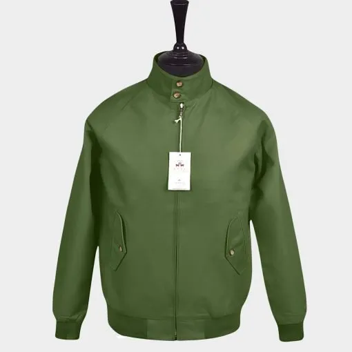 HOXTON HARRINGTON JACKET - olive