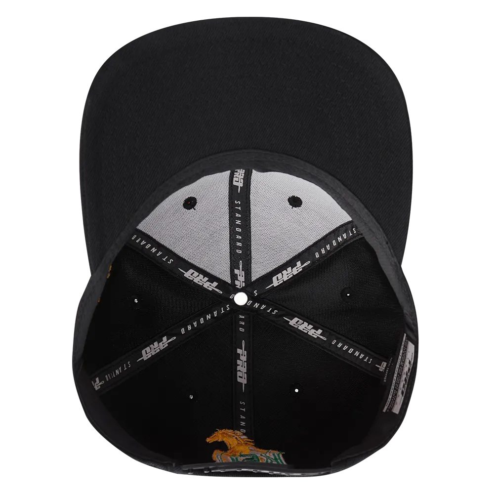 KENTUCKY STATE UNIVERSITY CLASSIC UNISEX STACKED LOGO WOOL SNAPBACK (BLACK)
