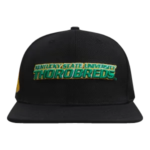 KENTUCKY STATE UNIVERSITY CLASSIC UNISEX STACKED LOGO WOOL SNAPBACK (BLACK)