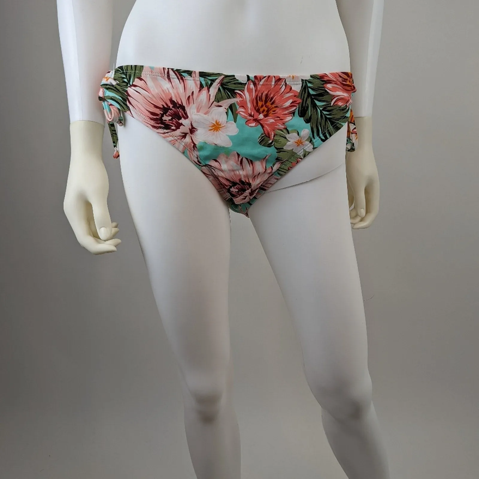Kona Sol Floral Swimsuit Bottom L