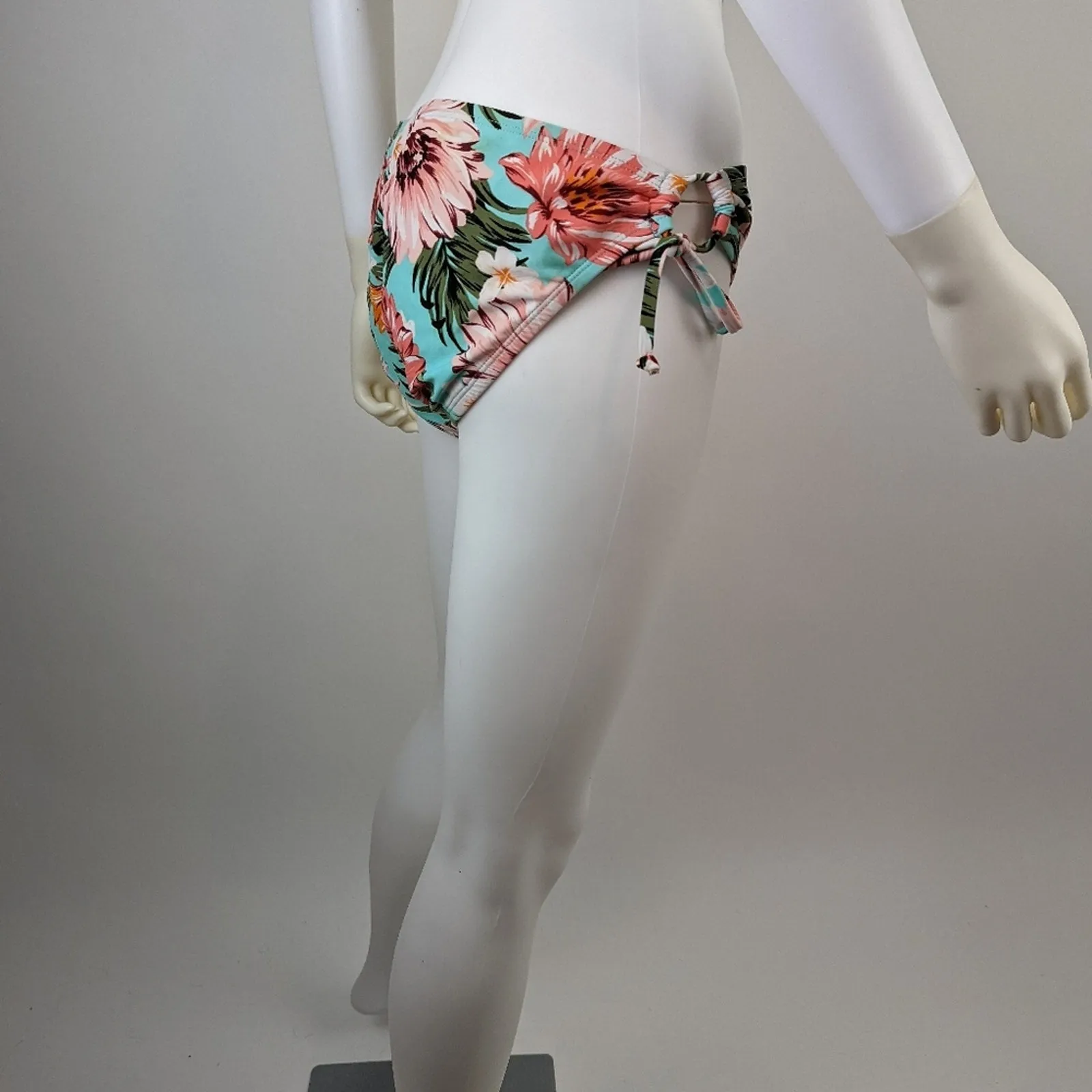 Kona Sol Floral Swimsuit Bottom L