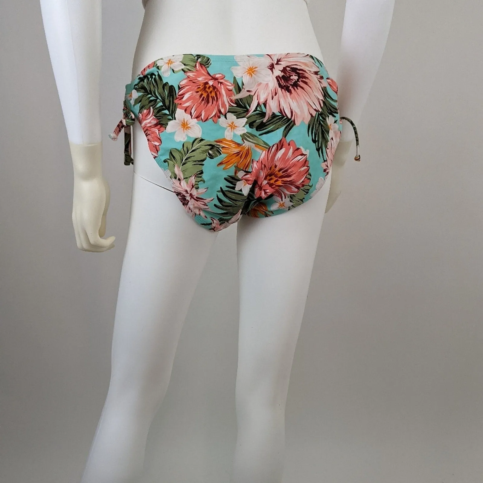 Kona Sol Floral Swimsuit Bottom L