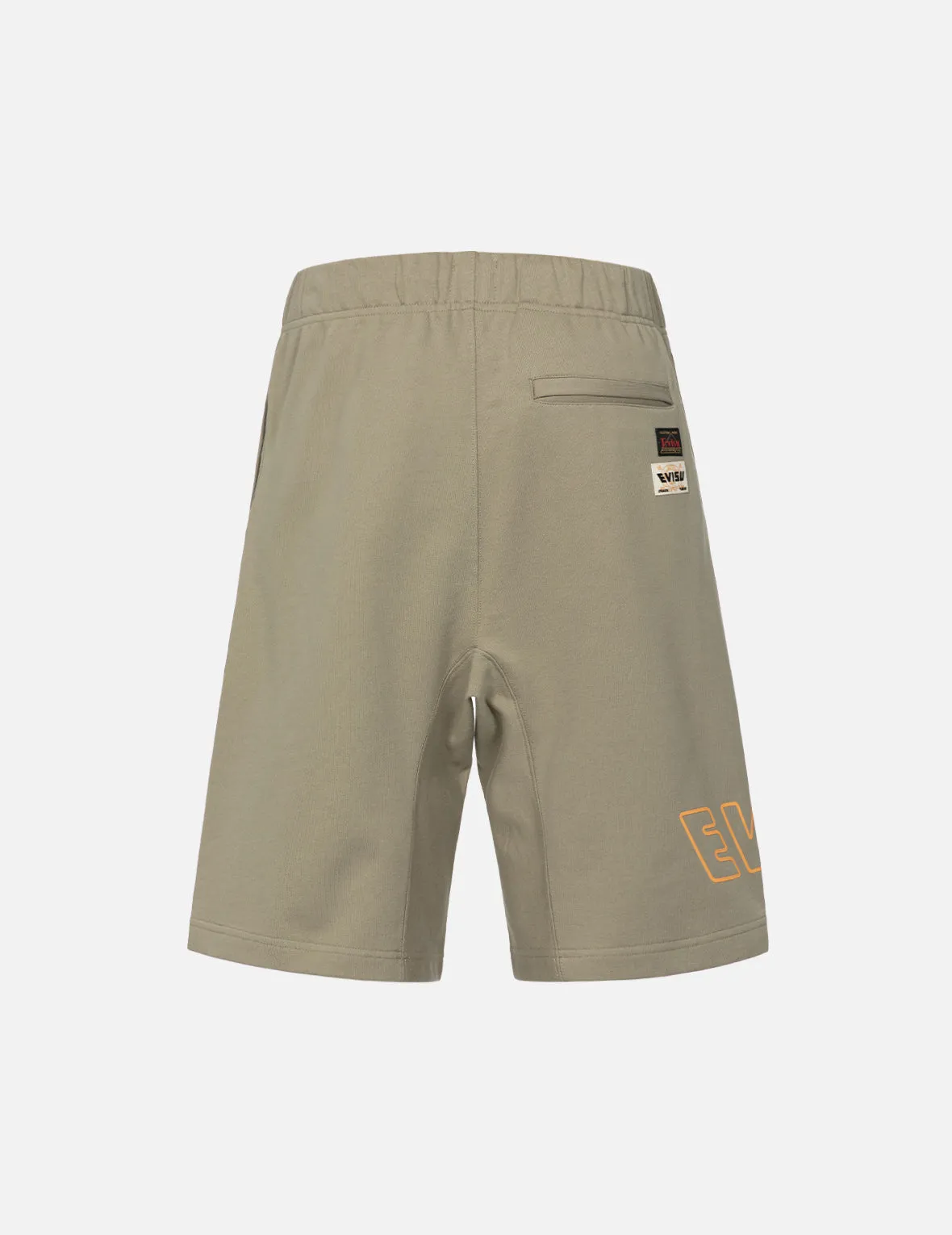 Logo Print and Kamon Embroidery Sweat Shorts