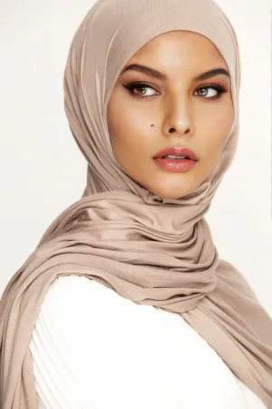 Luxury Jersey Hijab - Caffe