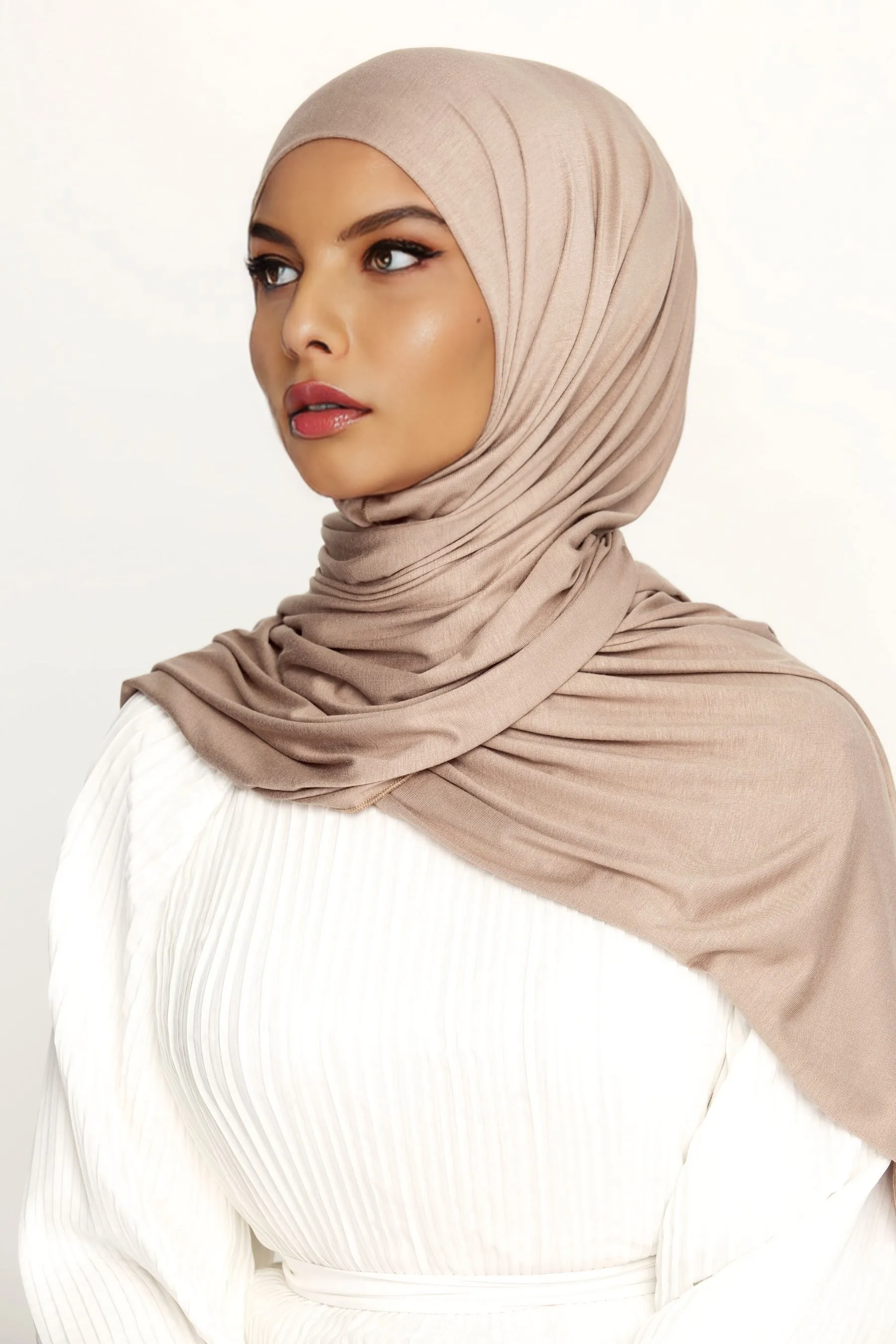 Luxury Jersey Hijab - Caffe