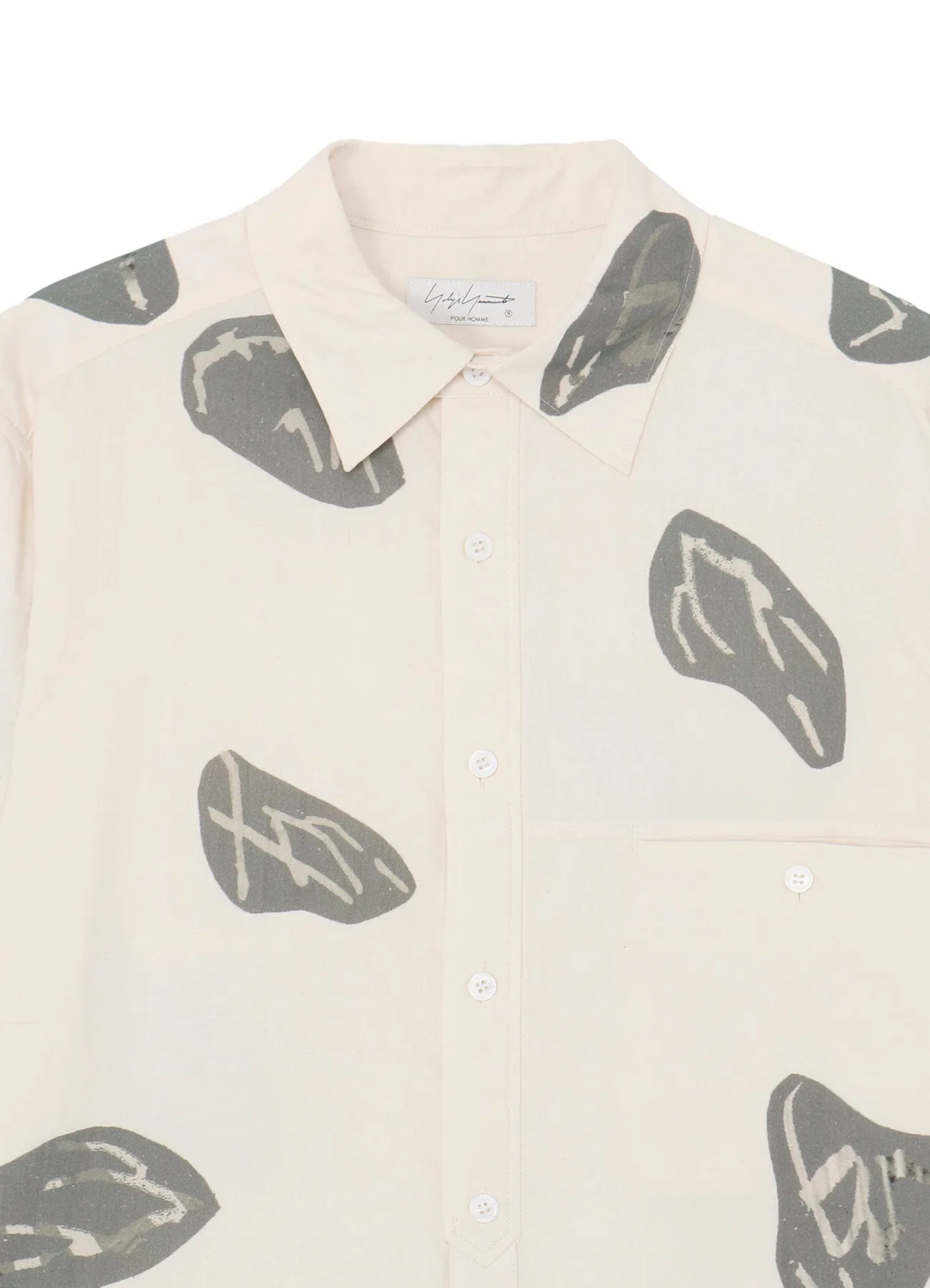 PIECE UNIQUE/AOYAMAGRAY MOTIF PRINT BIG BLOUSE