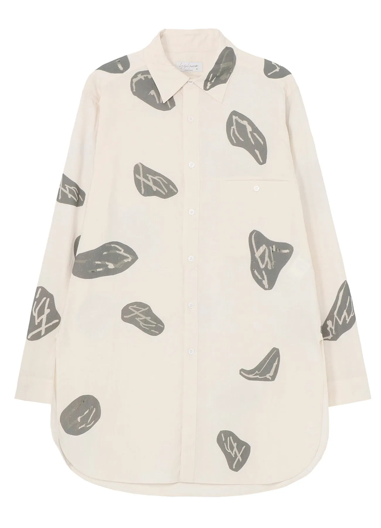 PIECE UNIQUE/AOYAMAGRAY MOTIF PRINT BIG BLOUSE