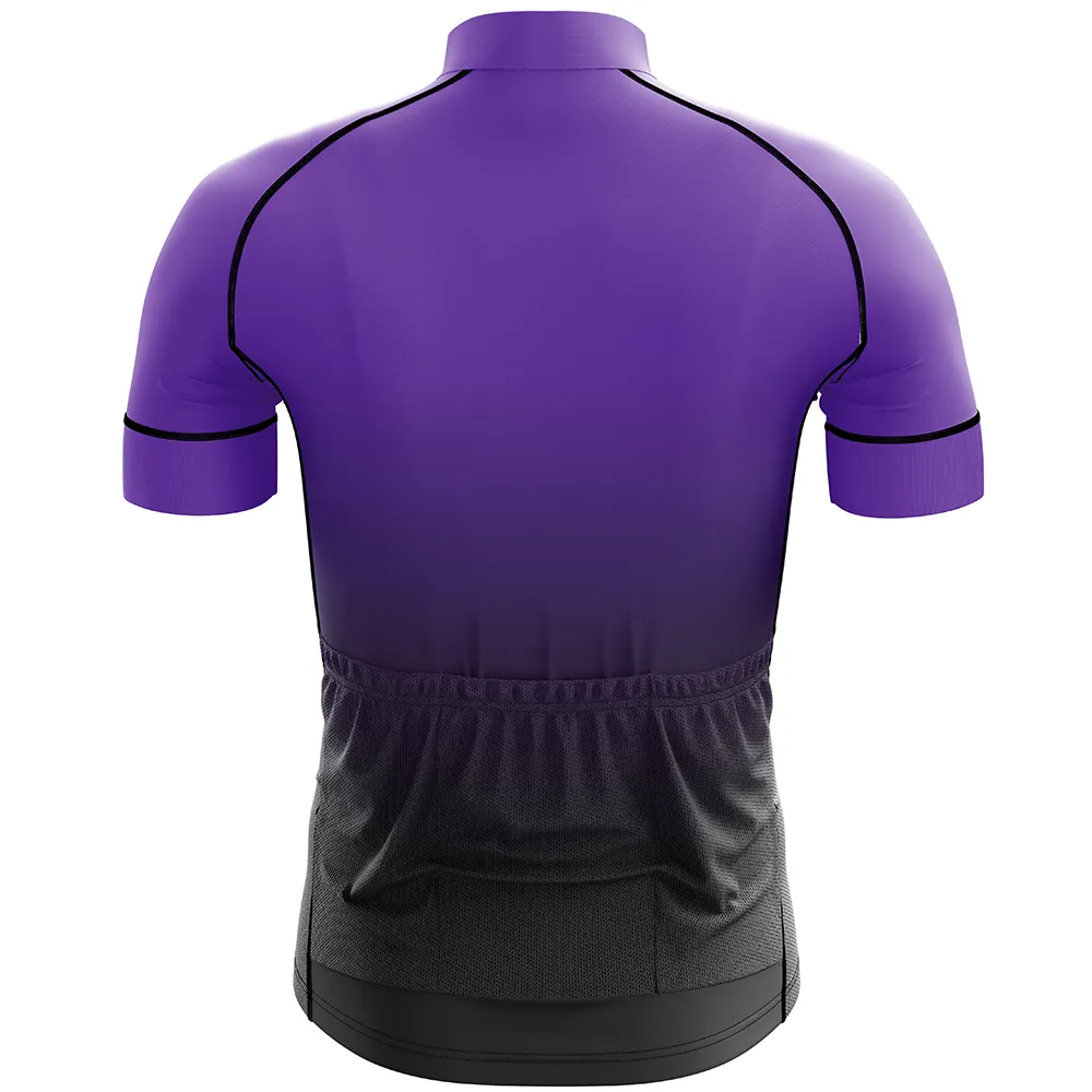 Purple Short Sleeve Cycling Jersey